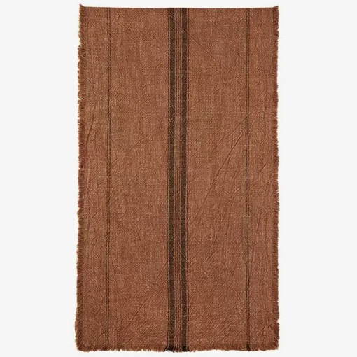 Tafelloper Striped Burnt Orange Madam Stoltz