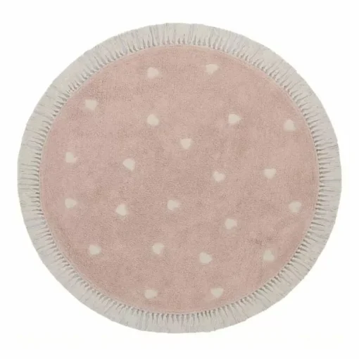 Tapis Petit Rond Vloerkleed Fleur 120X120Cm