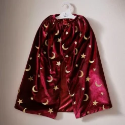 Verkleedcape Goochelaar Velvet Rood Ginger Ray