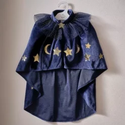 Verkleedcape Tovenaar Velvet Blauw Ginger Ray