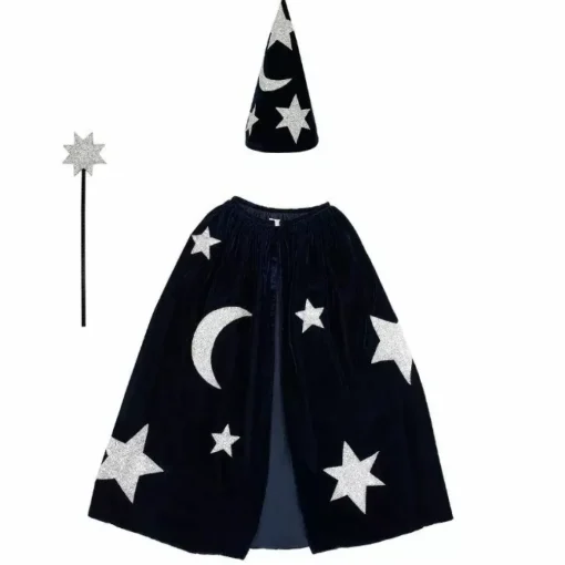 Verkleedset Tovenaar Velvet Blauw (3-6 Jaar) Meri Meri