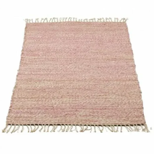 Vloerkleed Jute Roze (90X180Cm) Kidsdepot