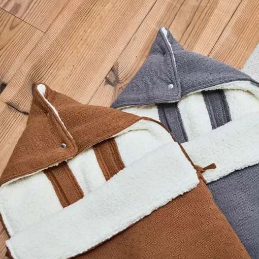 Voetenzak Bliss Knit Caramel Jollein