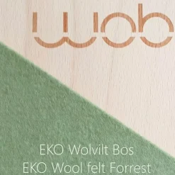 Wobbel Original Blank Gelakt Met Vilt Bos